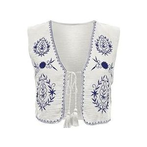 ONLY Dames Onlthyra Sl Emb Vest WVN, cloud dancer, XL