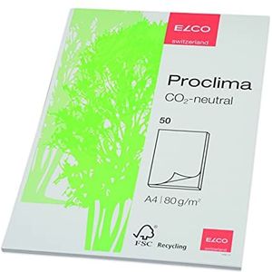 Elco Proclima 74301.14 schrijfblok met folie met wislijnblad 50 vellen A4, wit