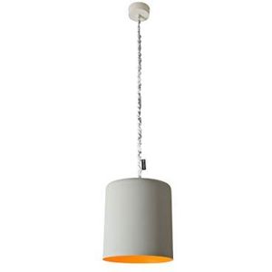 In-es.artdesign Bin Cemento IN-ES050040G-A hanglamp, grijs/oranje
