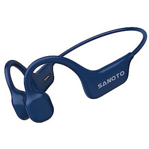 SANOTO Bone Conduction Headphones, Open Ear Koptelefoon Bluetooth 5.3, IPX7 Waterdichte Hoofdtelefoons met Beengeleiding Sporthoofdtelefoon Geschikt voor Hardlopen, Fietsen, Kantoor