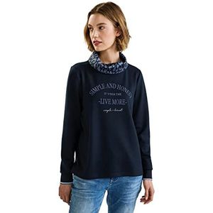 Street One Sweatshirt voor dames, blauw (deep blue), 34