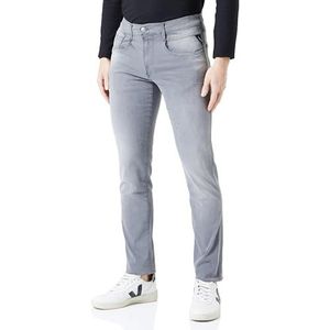 Replay Anbass Herenjeans, slimfit, gerecycled, 095, lichtgrijs, 28W x 30L