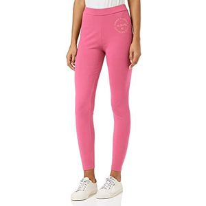 Tommy Hilfiger Slim Metallic Roundall Legging voor dames, Frosted Framboos, M