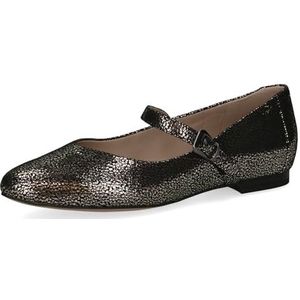 Caprice Dames 9-22112-44 ballerina's, zwart/goud, 36 EU, zwart/goud., 36 EU