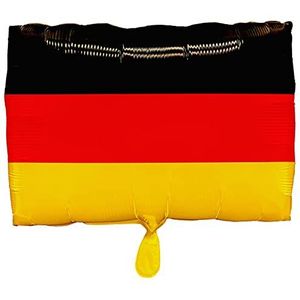 Folieballon * Duitse vlag * als decoratie en cadeau | afmetingen: 30 x 40 cm | voor lucht en helium | zwart rood goud vlag Duitsland ballon feestdecoratie