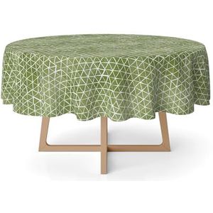 Martina Home Cervia Tafelkleed van kunsthars, rond, 140 cm, groen