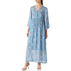Part Two PoloniaPW DR Dress Relaxed Fit, Dusk Blue Block Print, 40 Vrouwen