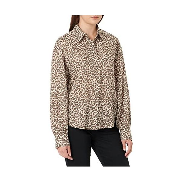 Mode Tops Blouse topjes Marc O’Polo Marc O\u2019Polo Blouse topje abstract patroon casual uitstraling 