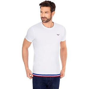 Trigema Heren T-shirt van 100% katoen, wit, S