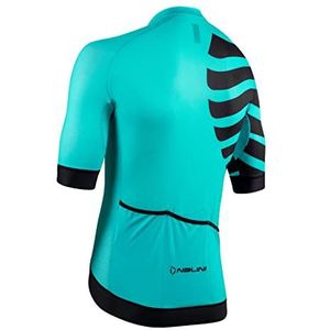 Nalini 02997701100C000.10 Bass TRIPES Jersey Heren T-Shirt Turquoise Sardinië/Zwart 3XL, Turquoise Sardinië/Zwart, 3XL