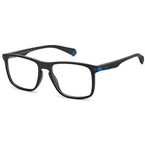 Polaroid Eyeglasses zonnebril voor heren, Matte Black Petrol, 54