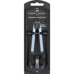 Faber-Castell 574454 - snelverstelpasser Grip sky blue met afknikbare dijen, incl. reserveonderdelen en passervullingen