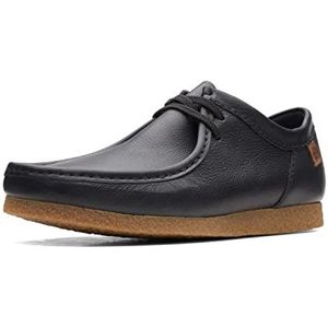 Clarks Heren Shacre II hardloopschoenen Oxford, Zwart leder, 44.5 EU