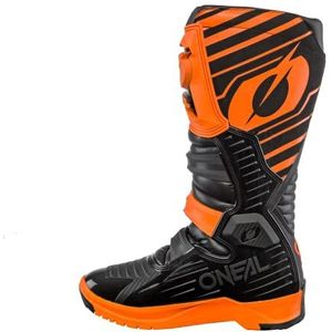 O'NEAL | motorcross laarzen | Enduro Motocross | anti-slip buitenzool voor maximale grip, ergonomische hielzone, geperforeerde voering | laarzen RMX | Volwassen | Zwart oranje | Maat 46