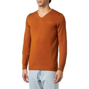 Teddy Smith PULSER 2 pullover van katoen, oranje topaas china, XS