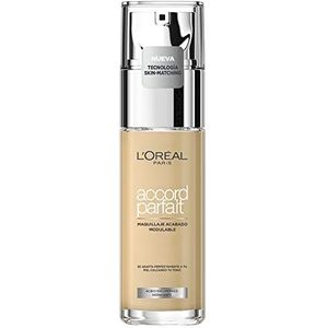 L'Oréal Paris Foundation, Perfect Match dekkende make-up, perfecte combinatie met de huidtint en 24 uur vocht, 3,5 N perzik