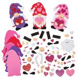 Baker Ross FX947 Love Heart Gonk Mix en Match Magneet Kits - Set van 8, Valentijnsdag Decoratie Knutselsets voor Kinderen