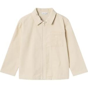 Overhemd - Ribfluweel - Lange Mouwen - Ritssluiting - 3D-Borduring