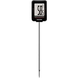 Heston Blumenthal Precision by Salter 544A HBBKCR Instant Read Meat Thermometer, Easy Hold, Silicone Grip, Stainless Steel Case, Jam Making, Confectionary, BBQs, 0.1°C Precision, 200°C to -45°C Range