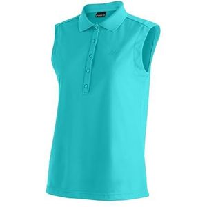 Maier Sports Ulrike Mouwloos poloshirt, mouwloos piqué-shirt, ademend en sneldrogend, regular fit