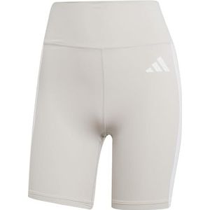 adidas Dames Optime Essentials 3Stripes Short Leggings, wonder alumina/white, M 7 inch