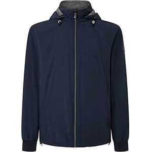 Hackett London Heren HS Softshell Blouson, Blauw Navy), XL, Blauw (zwart), XL