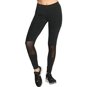 Urban Classics Dames Triangle Tech Mesh Legging, Dameslegging, verkrijgbaar in vele verschillende kleuren, maten XS - 5XL, zwart (Black 00007), XS