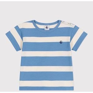 Petit Bateau T-shirt met korte mouwen voor jongens, Alaska/Lawine, 18 Maanden