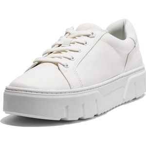 Timberland Laurel Court Sneakers voor heren, wit canvas, 37,5 EU, Wit canvas, 37.5 EU Breed