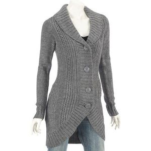 edc by ESPRIT Ronde Knit W40514 gebreide damesjas