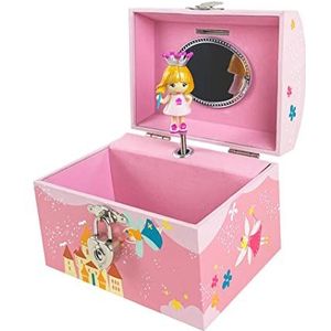 Trousselier S 83504 - kist spaarpot/muziekdoos ""Princess roze"" (muziekdoos, muziekdoos, muziekdoos) als sieradendoosje (sieradendoos, sieradendoosje) - het ideale geschenk