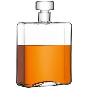 LSA Cask Whisky Langwerpige Decanter 1L Helder | 1 Unit | Mondgeblazen & Handgemaakt Glas | KC02