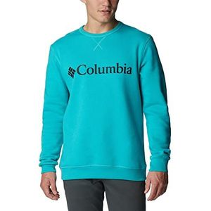 Columbia herenfleece met ronde hals, M Columbia-logo