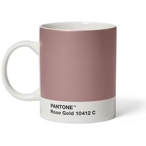 Pantone Porseleinen koffiemok, vaatwasmachinebestendig, 375ml, roségoud 10412