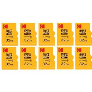 KODAK Micro SDHC 32GB - Pack van 10 - Inclusief Adapter