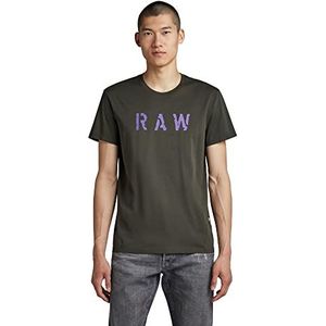 G-STAR RAW Heren Graphic 2 Pack T-shirt, meerdere kleuren (Jolly Green/Asfalt 336-D949), XL, Meerkleurig (Jolly Green/Asfalt 336-d949), XL