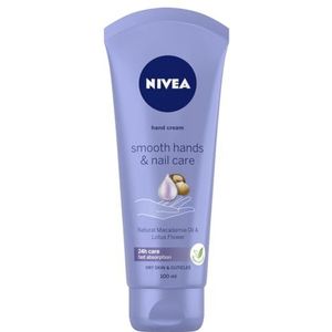 NIVEA Smooth Hands & Nail Care Smoothing hand- en nagelcrème met macadamia-olie 100 ml