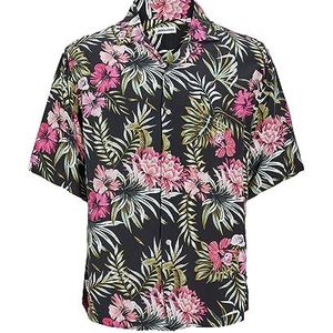JACK & JONES Jjejeff AOP Resort Shirt Ss Sn Pls jack voor heren, Pink Nectar, 5XL