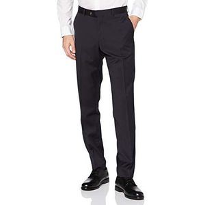 Straight fit pantalon van scheerwol, model 'STEVE'