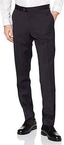 Straight fit pantalon van scheerwol, model 'STEVE'