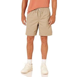 Amazon Essentials Heren Trekkoord Walk Short,Beige (Khaki)-X-Small