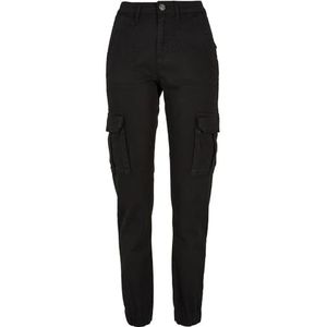 Urban Classics Damen Cargo-Hose Ladies Cotton Twill Utility Pants black 28