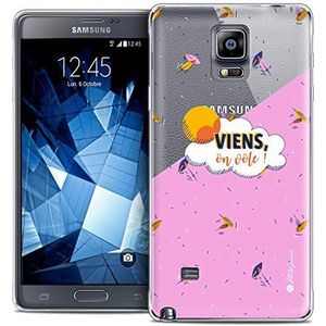 Caseink - Beschermhoes Case voor Samsung Galaxy Note 4 [Crystal HD Collection Petits Grains® Design Viens, On Vole - Rigide - Ultra Thin - Gedrukt in Frankrijk]