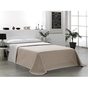 Martina Home Sprei, omkeerbaar, linnen, leer, voor bed van 90 cm