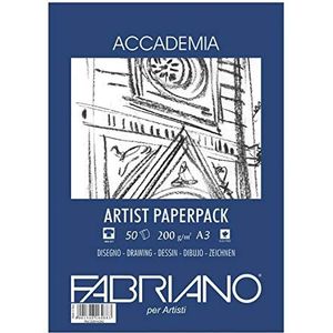 Fabriano tekenpapier, katoen, wit, 29,7 x 442 x 0,5 cm