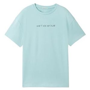 TOM TAILOR T-shirt voor jongens, 13117 - Pastel Turquoise, 176 cm