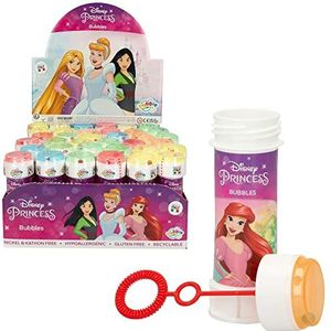 DULCOP - Pak van 36 Disney Princess Bubbels - Zeepbellen - 60 Ml - 047023PA - Veelkleurig - Kunststof - Officiële licentie - Kinderspeelgoed - Buitenspel - Vanaf 3 jaar