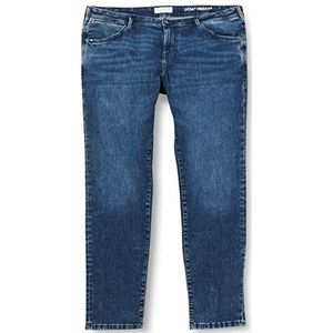 TOM TAILOR Uomini Plusize slim fit jeans met stretch 1034718, 10119 - Used Mid Stone Blue Denim, 40W / 32L