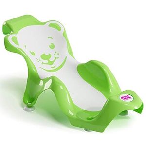 OKBABY Buddy - ergonomische badsteun met antislip rubberen zitvlak - voor baby's van 0 tot 8 maanden (8 kg) - groen