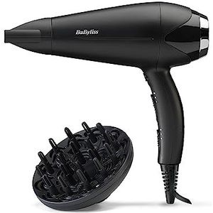 BaByliss - Turbo Smooth 2200 Haardroger - Zwart - 2200W - Lichtgewicht